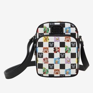Loungefly Disney Mickey & Friends Checkered Crossbody Bag Exclusive Gift